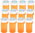 Plastic Medicine Pill Bottles with Child Resistant Caps - Push Down and Turn - Prescription Vial, Medicine Container, Pill Cases Dispenser Organizers (12pcs, 13 Dram)
