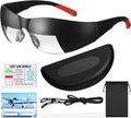 Flight Training Glasses Flight Goggles IFR Training Aviation Glasses Black View Limiting Goggles Device with Luggage Tag Box and Storage Bag