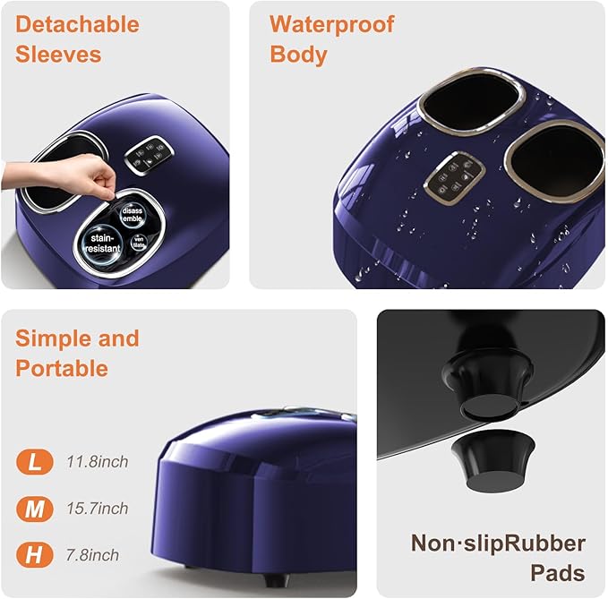 Foot Massager Machine Relieve Fatigue, Deep Tissue Massage for Plantar Fasciitis, Gift for mom and dad