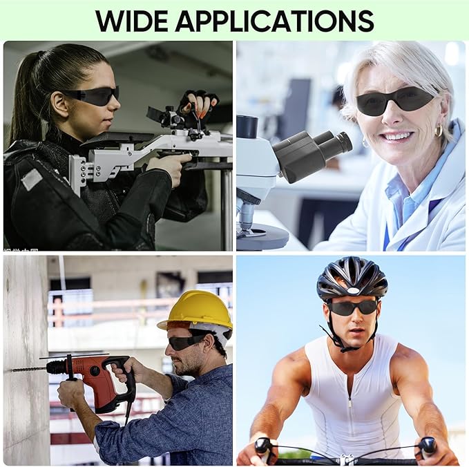 TICONN Clear Safety Glasses for Men and Women, Safety Goggles with Scratch Impact Resistant Meets ANSI Z87.1 Standard