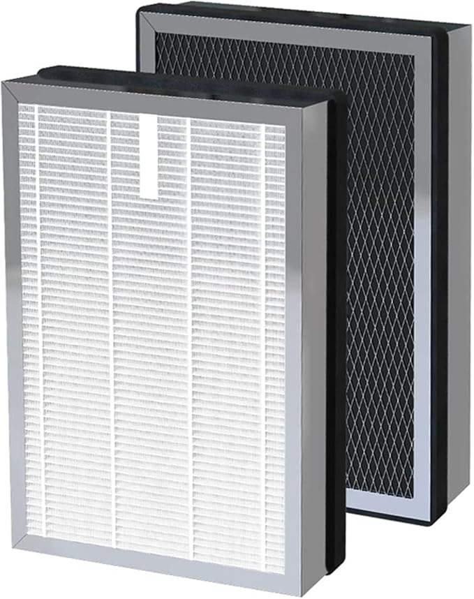 2 Pack 25 Replacement Filters Compatible with MA Series 25 B1/S1/W1 Air Purifier, 3-in-1 True Hepa and Activated Carbon Filter