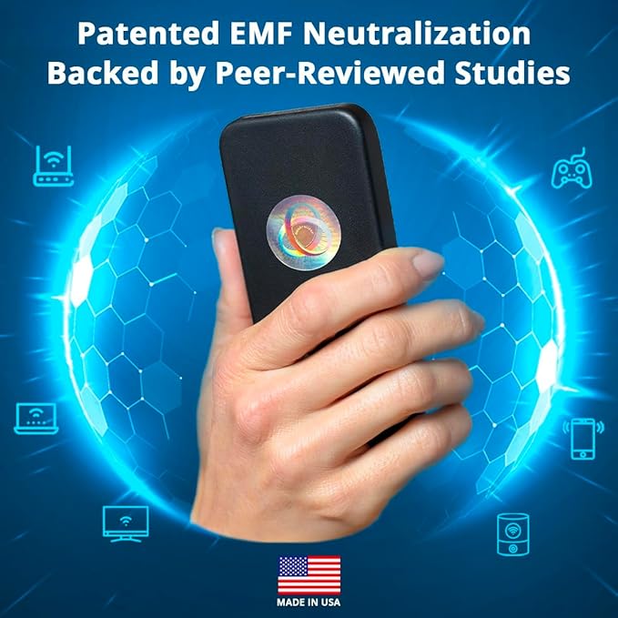 Aulterra EMF Neutralizer Sticker for Cell Phones, Laptops and Mobile Devices to Neutralize Harmful Effects Including 5G