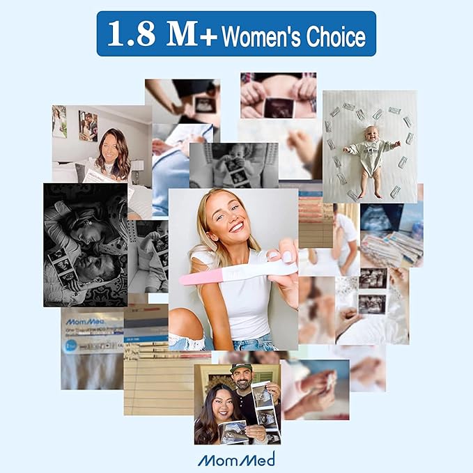 MOMMED Pregnancy Test Sticks - HCG Midstream Tests, HCG Test Strips Detection Over 99% Accuracy, Home Pregnancy Test Strips in 6 Individually Packed,Accurate & Rapid Detection
