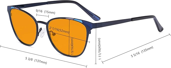 Eyekepper Blue Light Filter Glasses for Women- Butterfly Design Computer Eyegalsses with Transparent Blue Lens