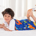 Sivio Weighted Lap Blanket 2lb, Blue Dinosaur Small Cute Lap Pad, Soft Cooling Heavy Blankets, Washable Weighted Throw Blanket for Nap, 19"x21"-2lb