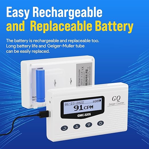 GQ 320S Digital Nuclear Radiation Detector Monitor Meter Geiger Counter Radiation Dosimeter