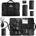 Primacare DS-9185 Aneroid Sphygmomanometer and Blood Pressure Cuff Set with Portable Case, 5 Sized Nylon Cuffs with Deflation Valve, BP Cuff Manual Kit for Infant, Child, Adult, Large Adult, Thigh