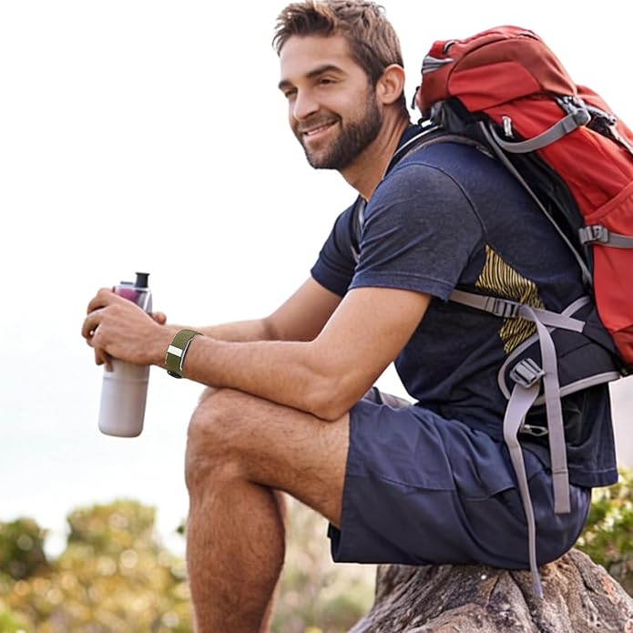 Nylon Loop Compatible with Hume Band, Nylon Replacement Strap, Soft Adjustable Breathable Sport Wristband for Fitness Tracker