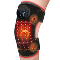 Red Light Therapy Knee Brace,Knee Massager with 660nm & 850nm red light therapy,Rechargeable Controller,Heated Function for Body,Pain Relief in Knee,Joint,Elbow,and Shoulder (Black)
