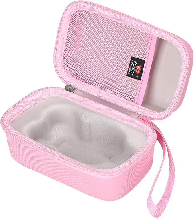 FBLFOBELI Hard Travel Case for NuFACE Mini/MINI+ Starter Kit, Hunvva EP-300 Mini Microcurrent Facial Device (Case Only) (Pink)