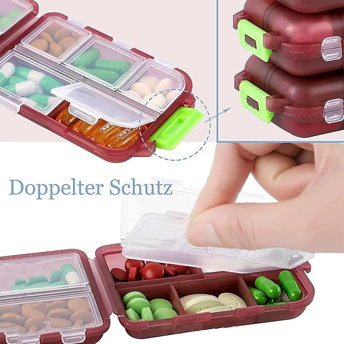 Weekly 7 Day Pill Organizer, Travel Pill Box, Pill case, Medicine Organizer, Pill Container, Pillbox 7 Day, Pill Dispenser, Medication Organizer, Pill Organizer Weekly