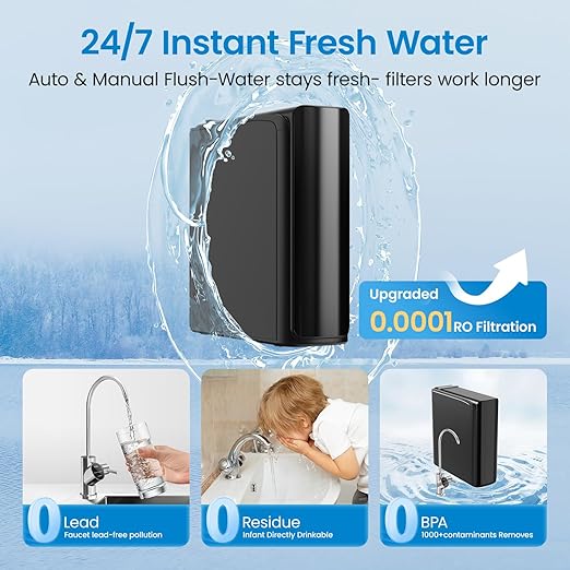 RO1 Reverse Osmosis Water Filter Replacement for K8B Reverse Osmosis System,24-Months Lifetime,Designed for Ro Water Filtration System Specifically