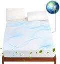 Levoo Grounding Sheets Full 90% Organic Cotton + 10% Pure Silver Fitted Grounded Sheet for Healthy Sleep Therapy Earth Connected Bed Sheet with Long Grounding Cord (White 54"x 75"x 16")