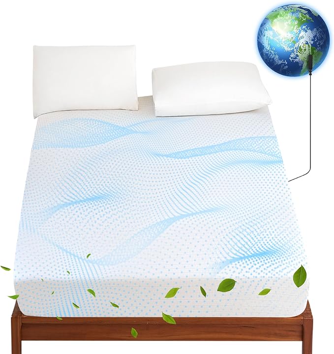 Levoo Grounding Sheets Queen 90% Organic Cotton + 10% Pure Silver Fitted Grounded Sheet for Healthy Sleep Therapy Earth Connected Bed Sheet with Long Grounding Cord (White 60"x 80"x 16")