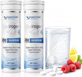 H2 Molecular Hydrogen Tablets with Magnesium - 100 Tablets Hydrogen Water Tablets for Athletic Recovery, Energy & Cellular Health – Lemon & Raspberry Variety