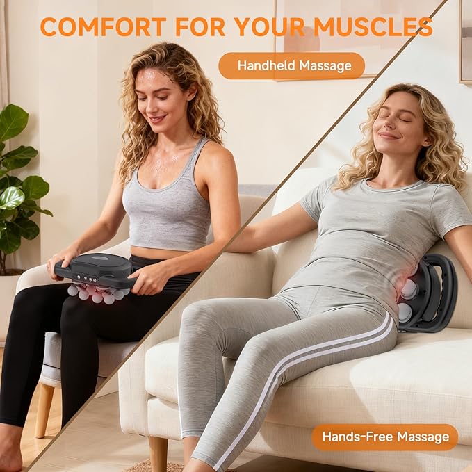 12 Head Massage Gun Deep Tissue Muscle Massager,Cordless Electric Percussion Massage Tool with 9 Levels 9 Modes for Back/Neck/Shoulder/Hand/Leg/Foot Full Body Muscle Pain Relief,Office Home Gym Use