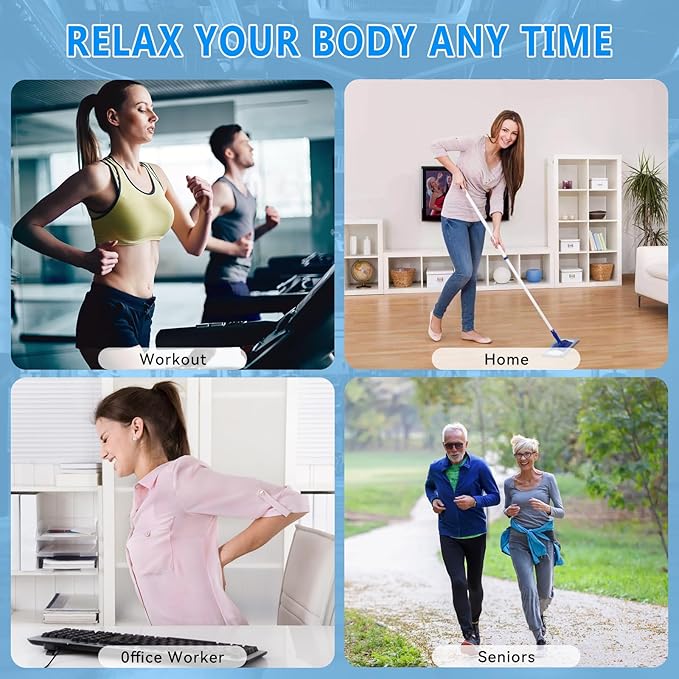 Massage Gun, Muscle Massage Gun for Athletes Handheld Electric Deep Tissue Back Massager, Percussion Massage Device for Pain Relief with 30 Speed Levels 9 Heads Black