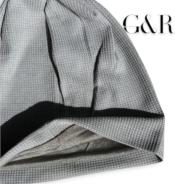 Gracie & Roo EMF Protection Mens/Womens Hat Beanie, Radiation and Wi-Fi Shield, 100% Silver Lining