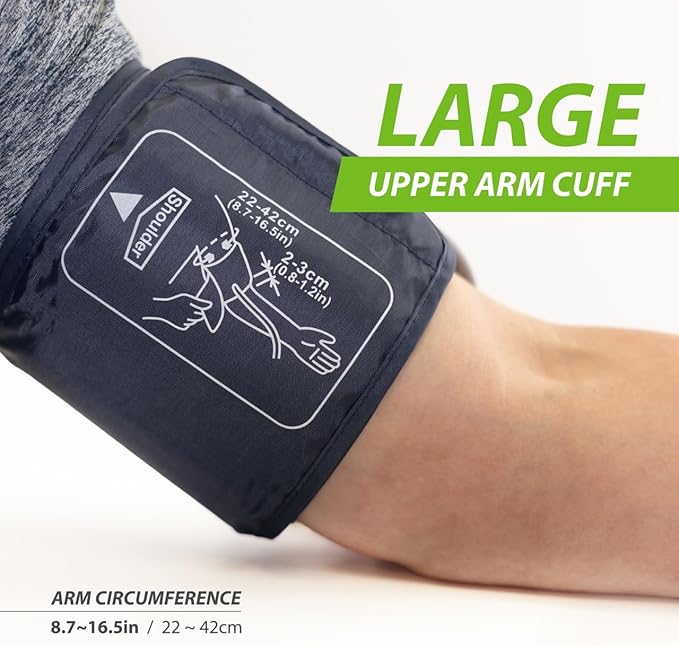 SureLife Arm Blood Pressure Monitor with Universal Size Arm Cuff