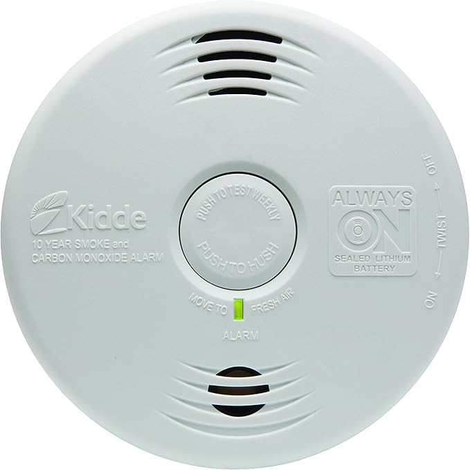 Kidde Smoke & Carbon Monoxide Detector, 10-Year Battery, Voice Alerts , 1 Count ( Pack of 1)