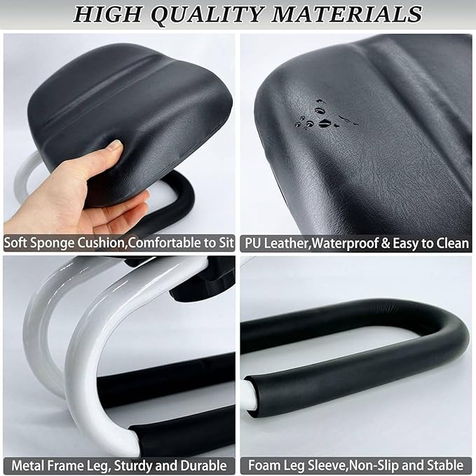 Meditation Bench, Metal Meditation Kneeling Stool, with Anti-Slip Covers and Adjustable Height, The Angle Design is Ingenious and Ergonomic, Suitable for Meditation, Prayer and Yoga at Home