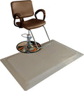 Rhino Mats, Rhino Hide Salon Mat, Non-Slip Standing Cushioned Comfort Anti-Fatigue Mat for Salon, Barbershop, or Spa (Taupe, Rectangle 3' x 3.5' x 7/8")