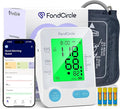 Blood Pressure Monitor, FondCircle Upper Arm Blood Pressure Monitor for Home Use, Stores 2x99 Readings, Bluetooth Enabled with 8.6"-16.5" Cuff, Large Backlit Display, Data Sync App for iOS & Android