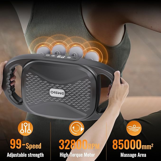 16-Head Massage Gun, Electric Deep Tissue Body Massager, Professional Muscle Massager Tool for Easing Shoulder, Back, Neck, Legs Tension, 9 Modes / 99 Speeds, Massage Gifts for Women, Men