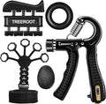 10PCS Grip Strength Trainer Kits, Hand Gripper Strengthener, Forearm Strengthener, Forearm Exerciser, Finger Grip Strengthener, Wrist Strengthener, Stress Relief Ball, Grip Ring, for Muscle Building, Hand Exercisers for Therapy
