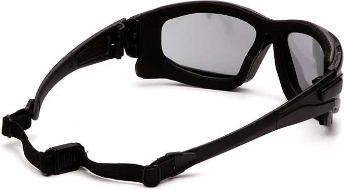 PYRAMEX I-Force Sporty Dual Pane Anti-Fog Goggle, Black Frame/Clear Anti-Fog Lens