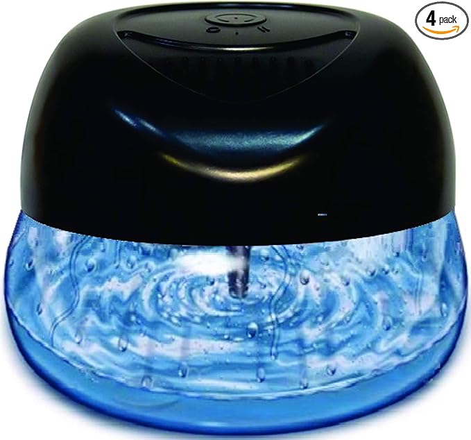 Bluonics Fresh Aire Water Air Washer, Air Revitalizer & Freshener with Night Light 7 LED Changing Colors & White Noise