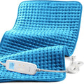 Heating Pad for Back Pain Relief & Cramps, CooCoCo Heating Pads with Auto Shut Off Large, 6 Heat Settings Electric Heated Pad, 17"x33", Light Blue