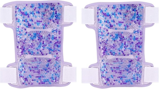 Hot Cold Shin and Calf Ice Packs by FOMI Care | 2 Pack | Leg Wrap for Swelling, Bruises, Sprains Pain Relief | Flexible Compress for Runners, Dancers, Yoga | Fabric Backing | Freezable, Microwavable