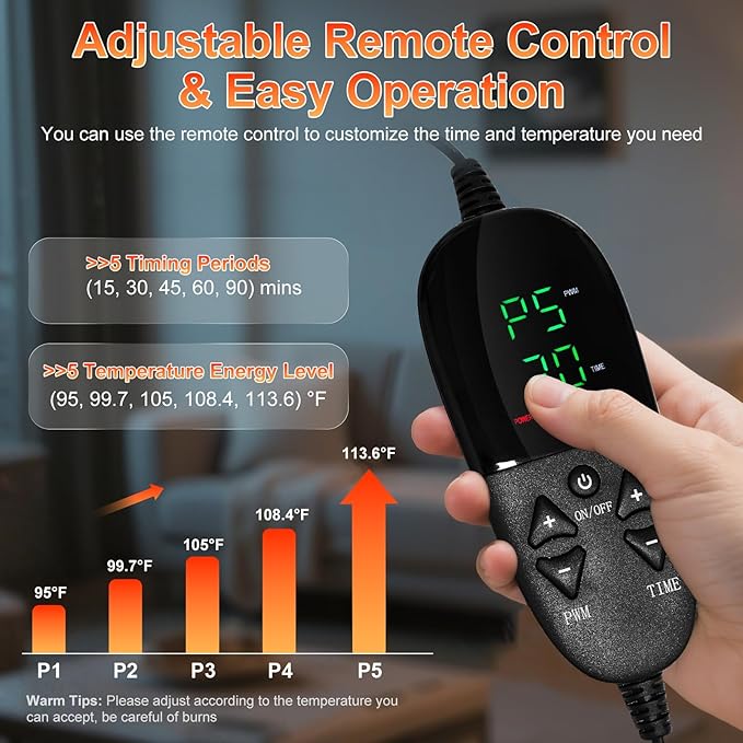 Red Light Therapy for Feet,4 Modes for Legs Ankle,Infrared Light Therapy Consisting of 420 Dual Wavelength LED,Adjustable Power and Time Controller