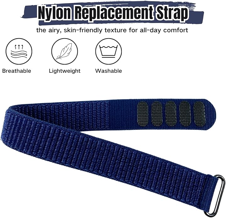 Nylon Loop Compatible with Hume Band, Nylon Replacement Strap, Soft Adjustable Breathable Sport Wristband for Fitness Tracker