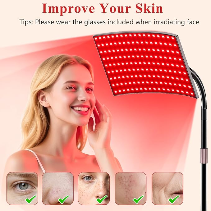 Red Light Therapy for Body Face Infrared Light Therapy for Body with 660nm & 850nm Near Infrared LED Red Light Therapy Large Panel at Home Valentines Gift for Women Wife Mom Sister Girlfriend