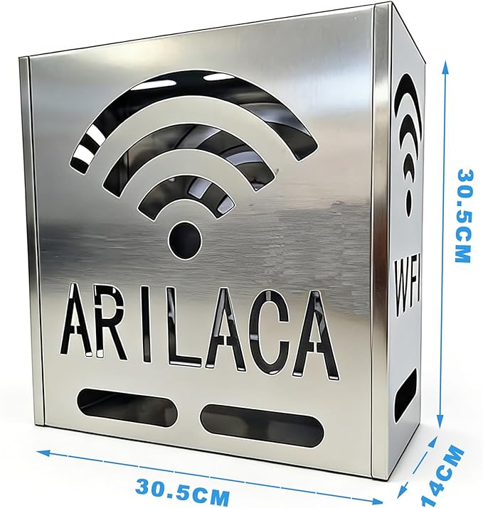 Large WiFi Router Cover Shielding Modem Shelf WiFi Router Box Hider E mf Faraday Cage E Mf Blocker for Home W iFi R outer Storage Cabinet