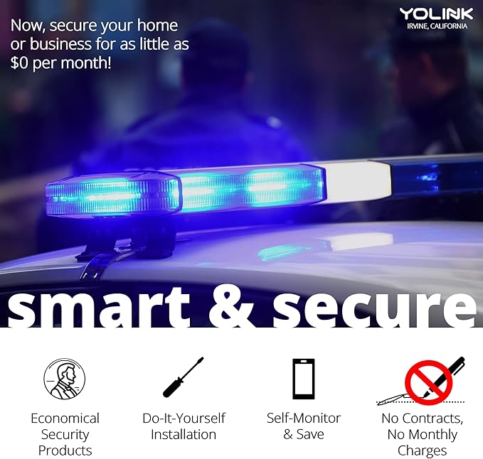 YoLink LoRa Smart Door Sensor Starter Kit: Hub & (2) Door Sensors - Up to 1/4 Mile Open-Air Range, Door Left-Open Reminders, up to 5 Year Battery Life, Alexa, IFTTT, Home Assistant