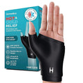 HoMedics Hot and Cold Relief Gel Hand Sleeve, Heat or Ice Therapy for Hand, Wrist, and Thumb, Soft-Touch Stretch Fabric, Contoured Hydrogel Design for Comfort and Relaxation