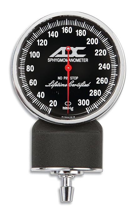 ADC Diagnostix 720 Premium Professional Pocket Aneroid Sphygmomanometer with Adcuff Nylon Blood Pressure Cuff, Small Adult, Royal Blue