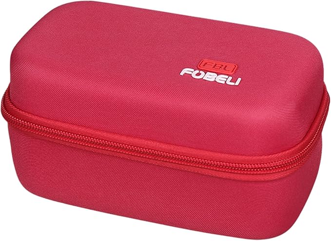 FBLFOBELI Hard Travel Case for NuFACE MINI+ Starter Kit, Hunvva EP-300 Mini Microcurrent Facial Device (Case Only) (Rose Red)