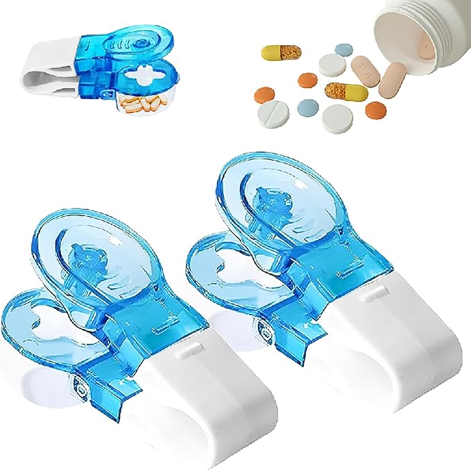 Pill Popper, 2025 Portable Pill Taker Remover Pill Extractor Tool Pill Popper Tool Blister Pack Opener Popper Assistance Tool Portable Pill Taker Household Gadgets for The Elderly, Disabled (2Pack)