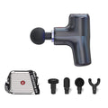 Master Massage General Vibration Mini Massage Gun with 6 Levels Speed, 4 Head Attachment and 3 Color Options with Fashionable Hard Carrying Case Charcoal