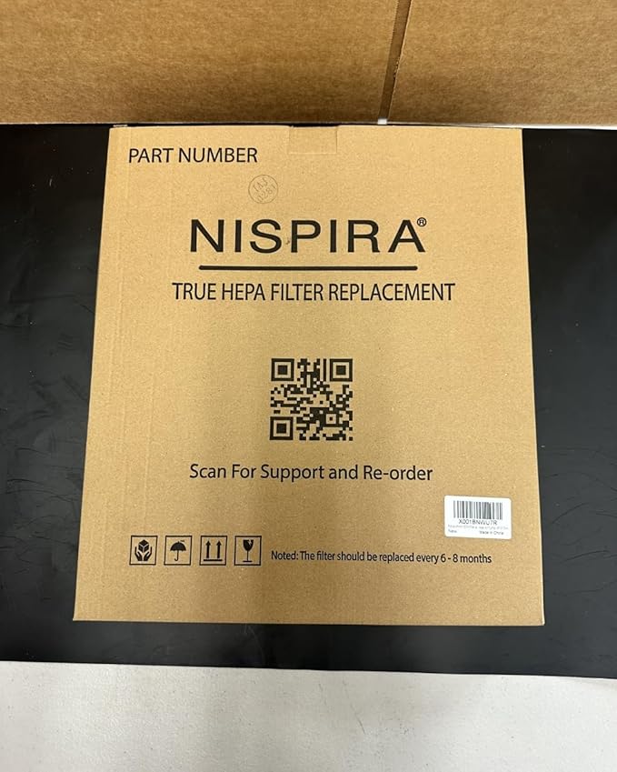 Nispira AP-1512HH Replacement Filter Compatible with Coway Airmega 200M Air Purifier AP-1518R Mighty Air (1) True HEPA (2) Activated Carbon 1 Set