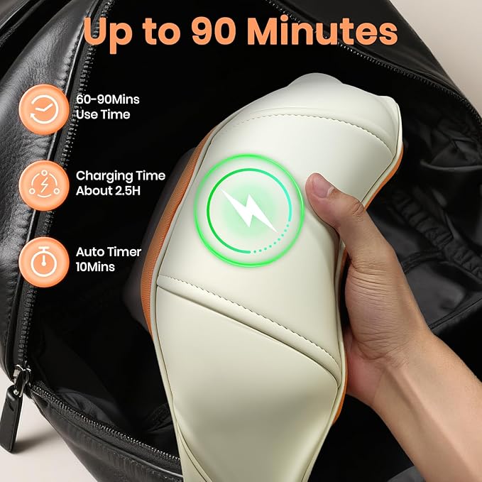 Gifts for Women / Men: 2026 NEW Shiatsu Neck Massager with Heat, Brushless Neck Massager for Pain Relief Deep Tissue with 3 Modes, Deep Kneading Shoulder and Back Massagers, Dad / Mom Gifts Birthday