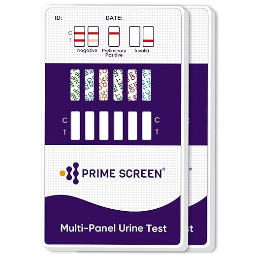 Prime Screen 6 Panel Urine Drug Test Kit (THC-Marijuana, BZO-Benzos, MET-Meth, OPI, AMP, COC), WDOA-264 (2)