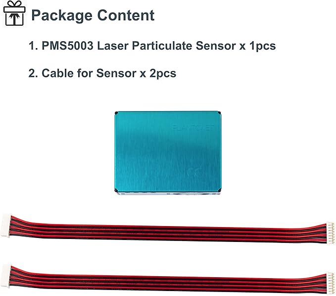 PMS5003 PM2.5 PM10 Air Quality Detection Sensor Digital Particle Concentration Laser Sensor Dust Sensor Air Conditioning Monitor Module for Arduino