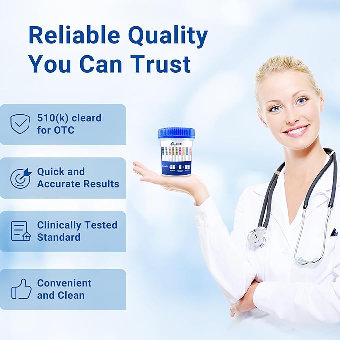 [2 Pack] 12 Panel Multi Drug Test Kit with Fentanyl (Fen/FYL), HEAL-CHECK Professional Drug Urine Test Cup for Workplace, Rehab & Home Use –THC, COC, AMP, MET/mAMP, BZO, MTD, BUP, MDMA, OXY, PCP, OPI