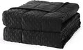 Mr. Sandman Weighted Blanket for Adults, Heavy Blanket for Woman,Man Sleeping/Calm, Soft and Cozy Weighted Throw Blankets, Machine Washable, 48 x 72in, 12 lbs, Black