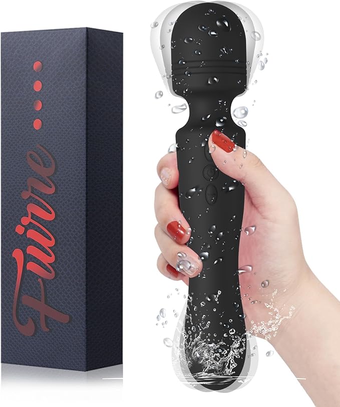 New Cordless Double-Ended Available Relaxation Myofascia Tool Handheld Portable Travel Home Office Work Sports Silicone Use to Relieve Deep Tissue Muscle Pain and Fatigue,Black